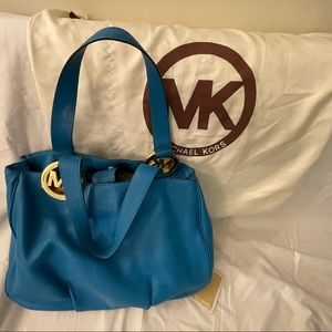 Michael Kors Bags | MK Cerulean Blue Satchel Purse